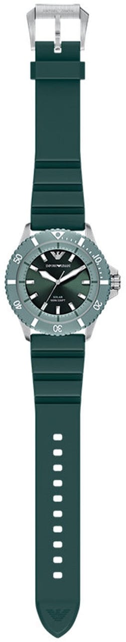 Emporio Armani - Horloge - Donkergroen Divers