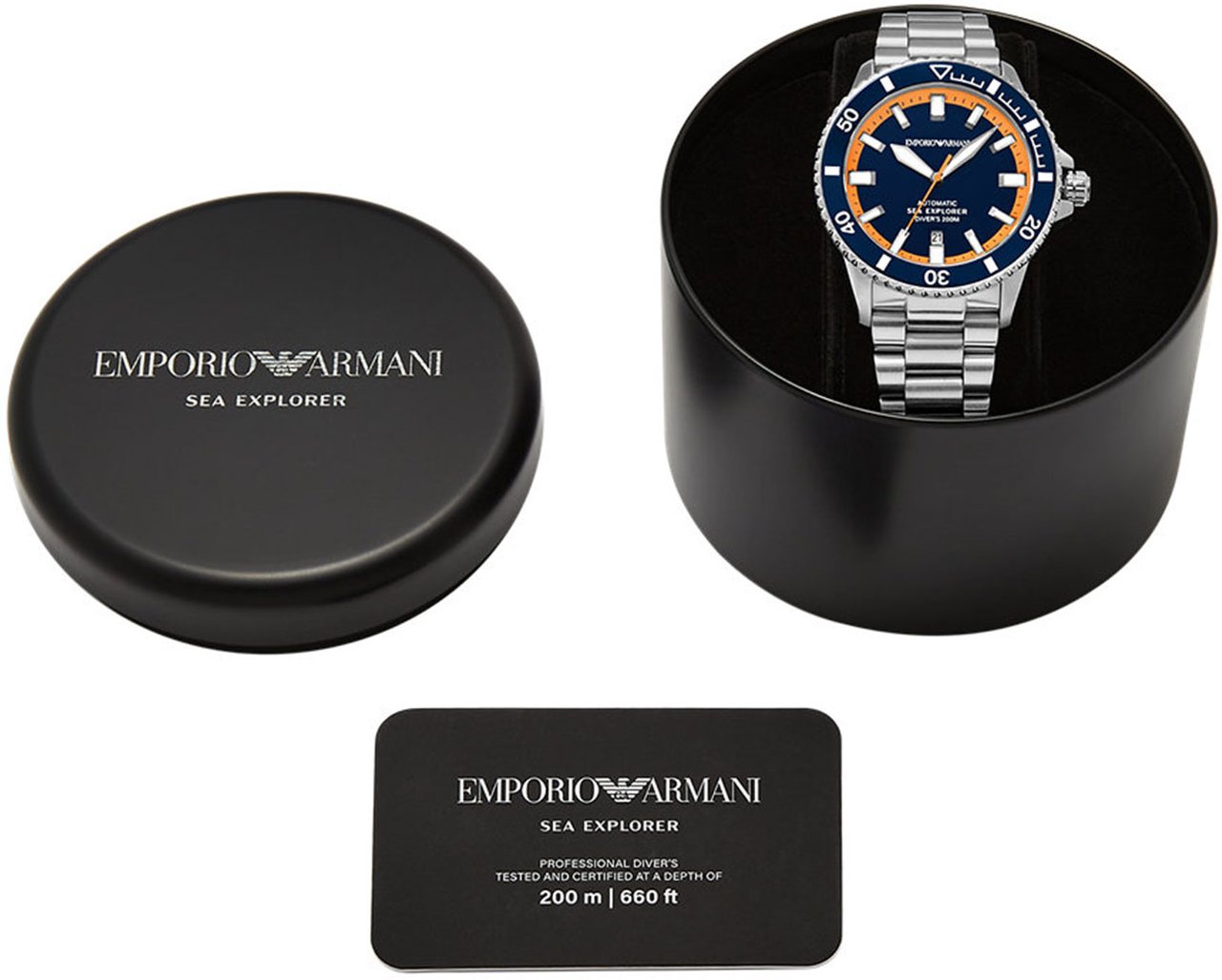 Emporio Armani - Horloge - Blauw Divers