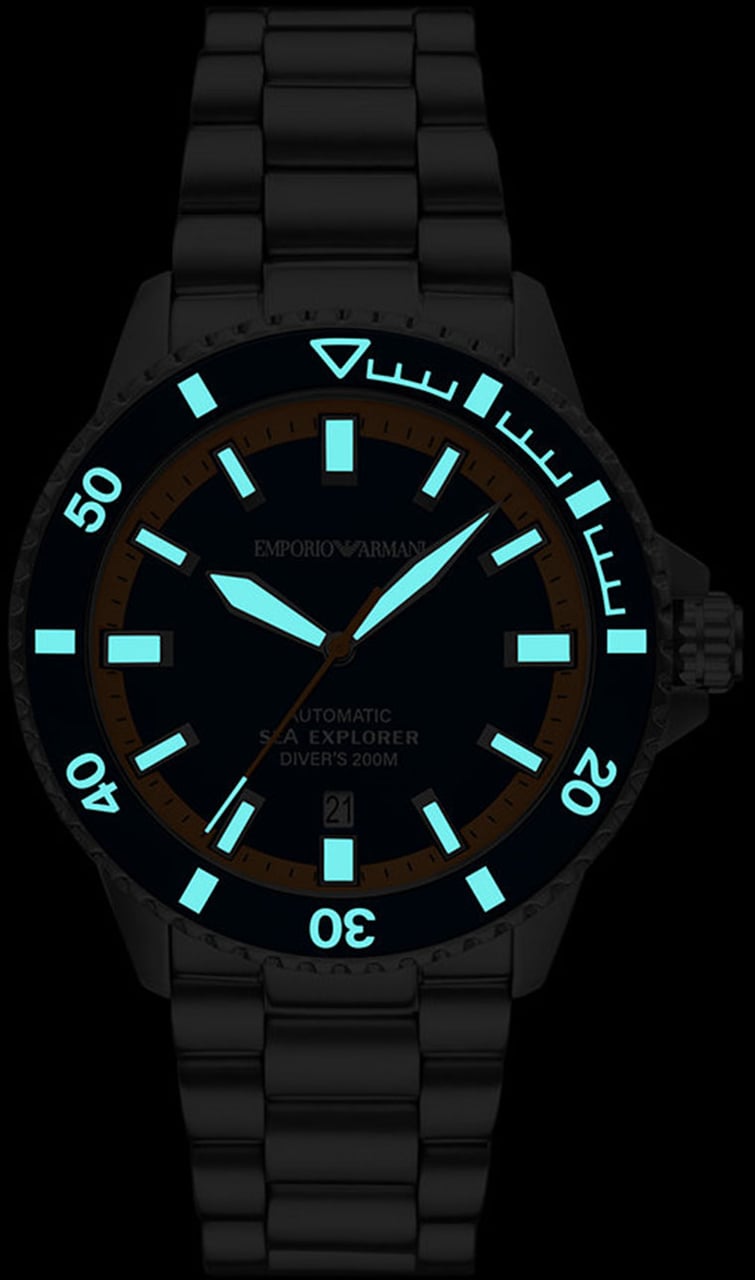 Emporio Armani - Horloge - Blauw Divers