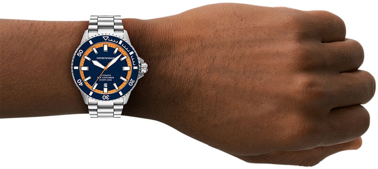 Emporio Armani - Horloge - Blauw Divers