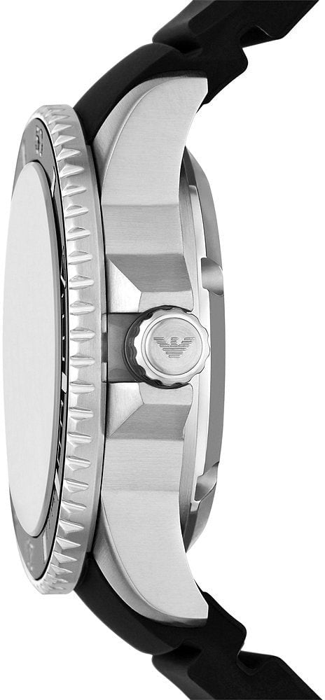 Emporio Armani - Horloge - Bruin Zilver