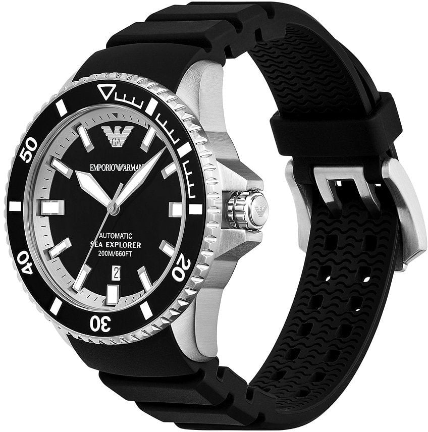 Emporio Armani - Horloge - Bruin Zilver