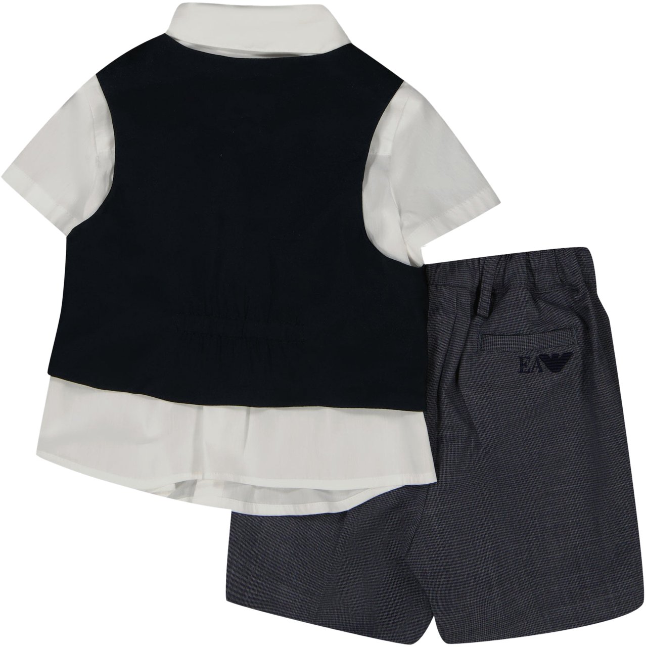 Emporio Armani Armani Baby Jongens Setje In Navy Blauw