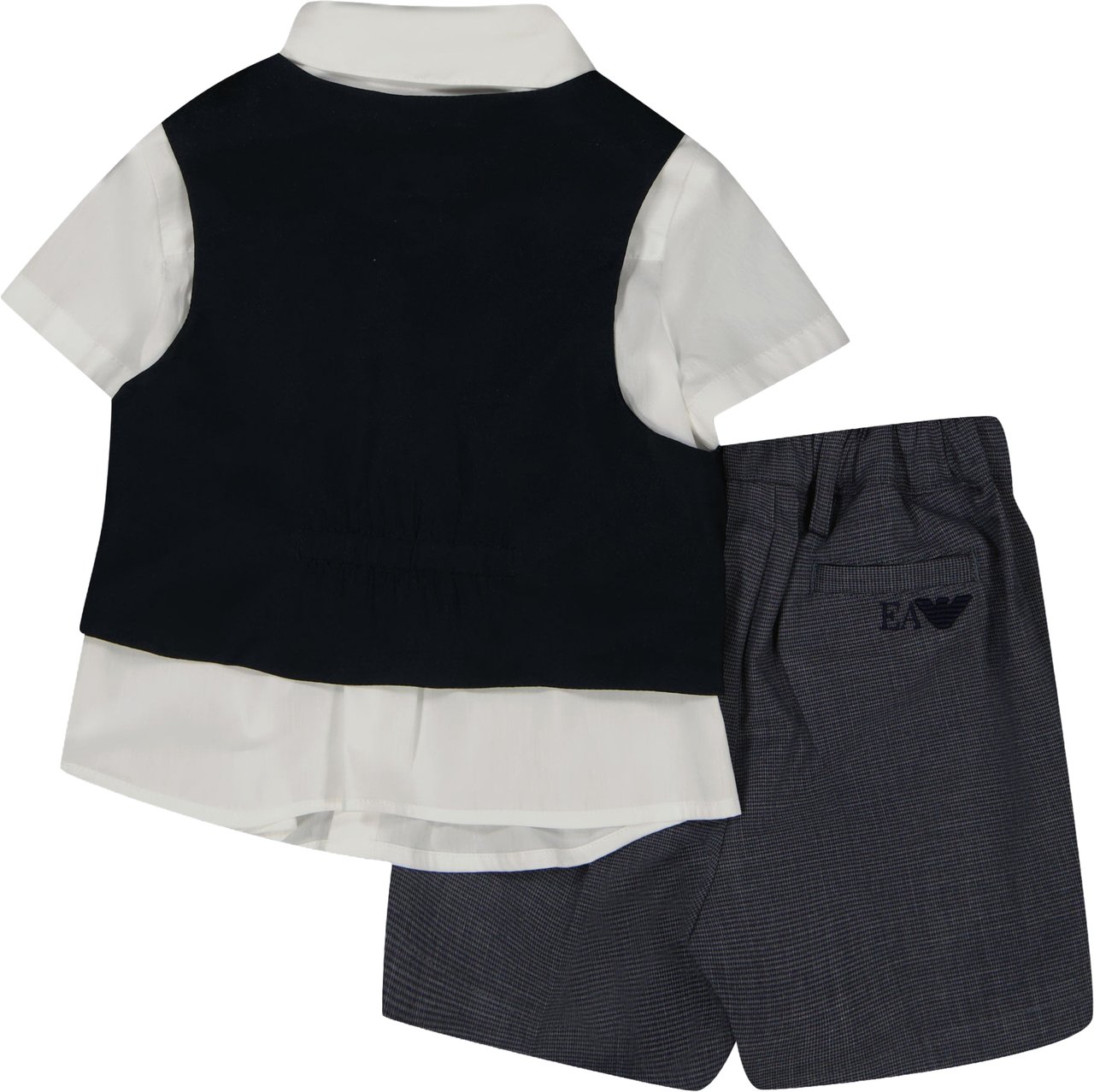 Emporio Armani Armani Baby Jongens Setje In Navy Blauw