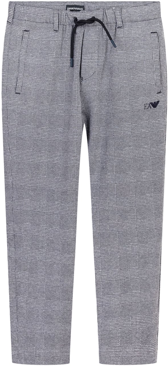 Emporio Armani Emporio Armani Pantaloni a Quadri da Bambino Lichtgrijs