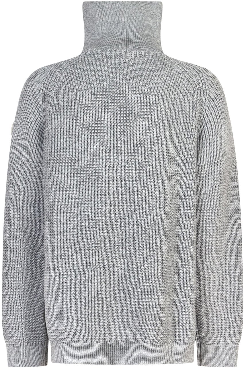 Emporio Armani Emporio Armani Maglione Grigio da Bambino con Mezza Zip Grijs