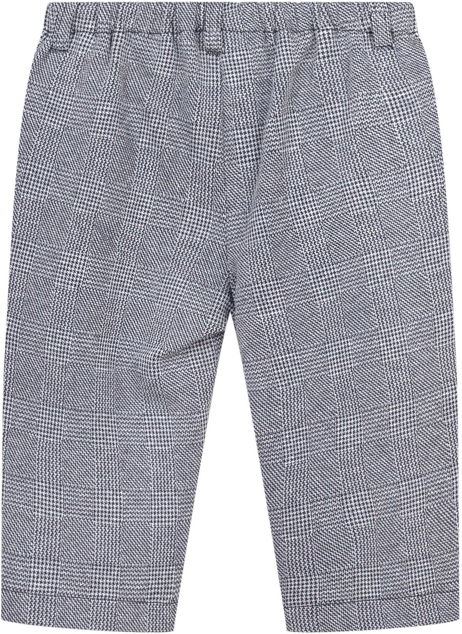 Emporio Armani Emporio Armani Pantaloni a Quadri da Bambino con Logo Grijs