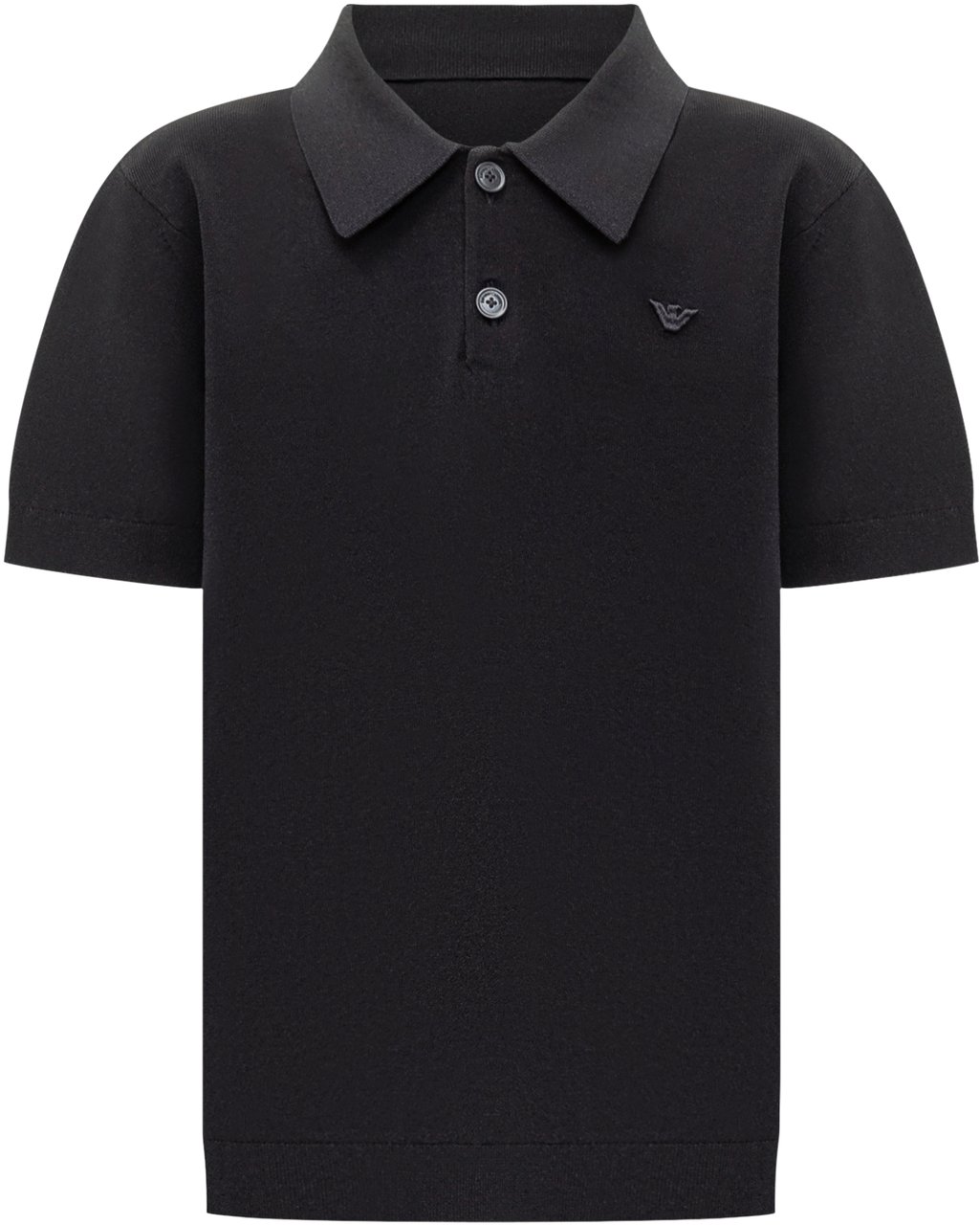 Emporio Armani Polo Nera con Logo Emporio Armani Zwart
