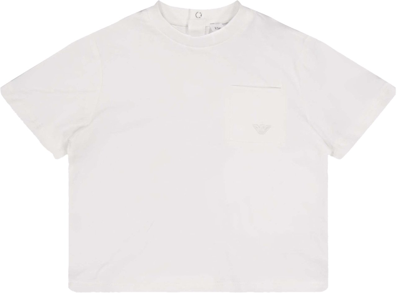 Emporio Armani Armani Baby Jongens T-Shirt In Wit Wit