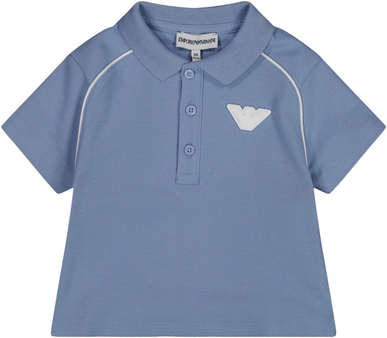 Emporio Armani Armani Baby Jongens Polo In Licht Blauw Blauw