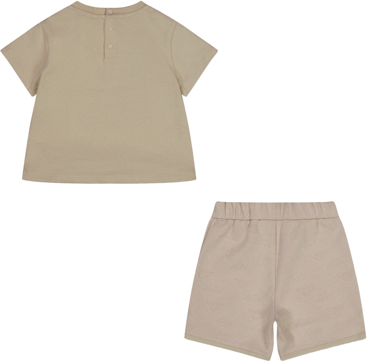 Emporio Armani Armani Baby Jongens Setje In Beige Beige