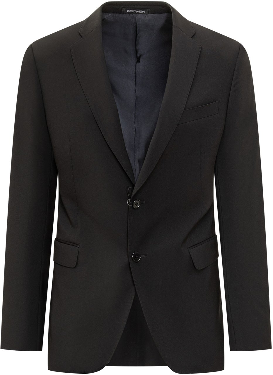 Emporio Armani Blazer Monopetto Nero Emporio ArmanI Zwart
