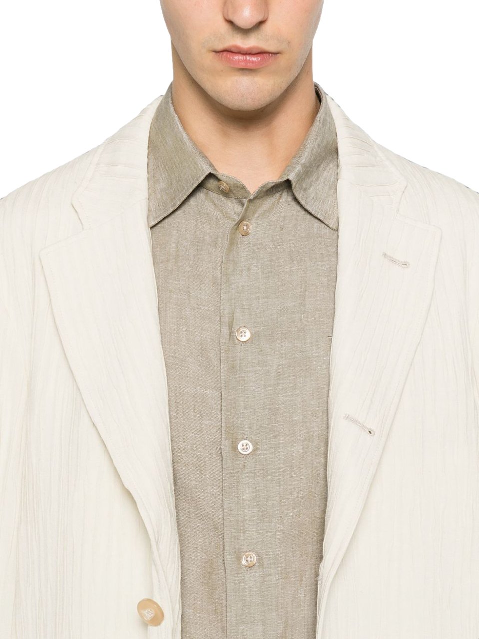 Emporio Armani Shirts Beige Beige