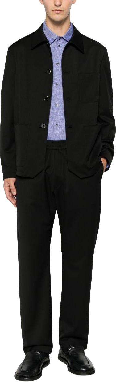 Emporio Armani Shirts Navy Blauw