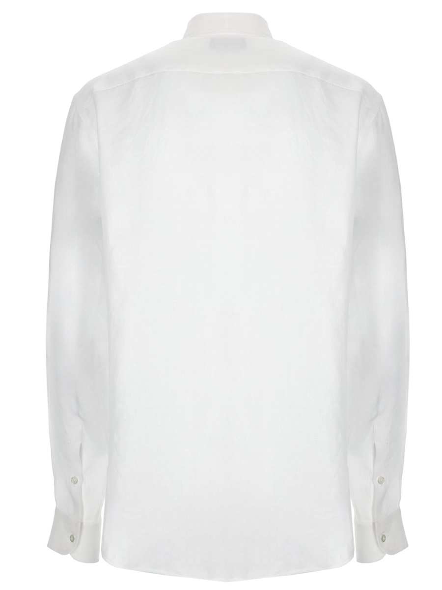 Emporio Armani Pointed Collar Left Chest Shirt Wit