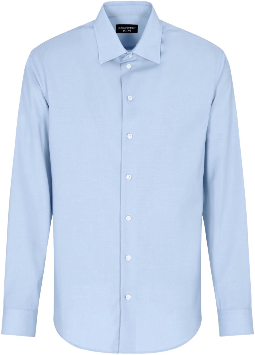 Emporio Armani Shirts Blue Blauw