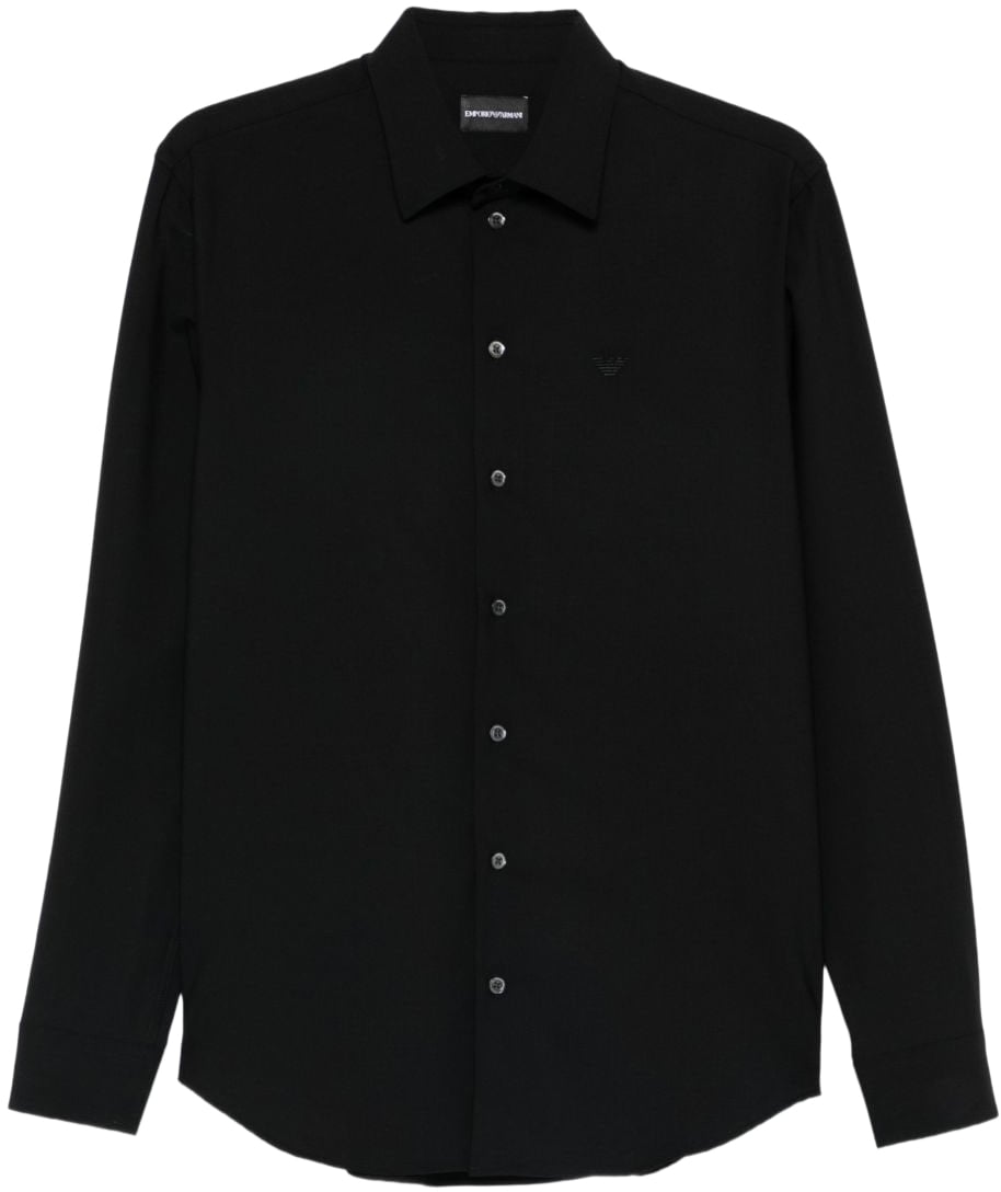 Emporio Armani Shirts Black Zwart