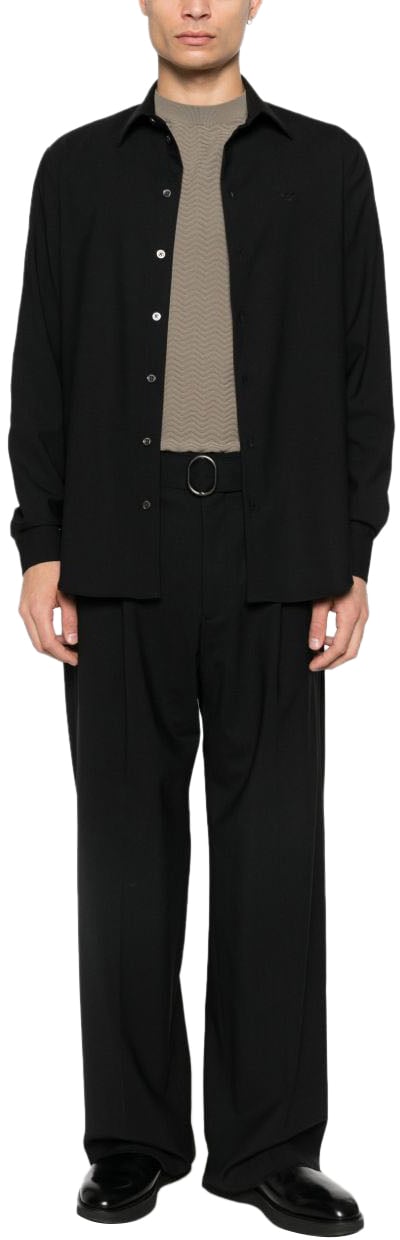 Emporio Armani Shirts Black Zwart