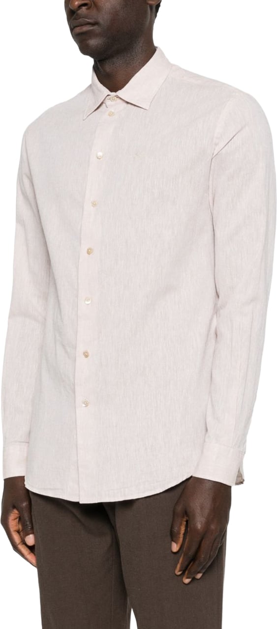 Emporio Armani Shirts Beige Wit