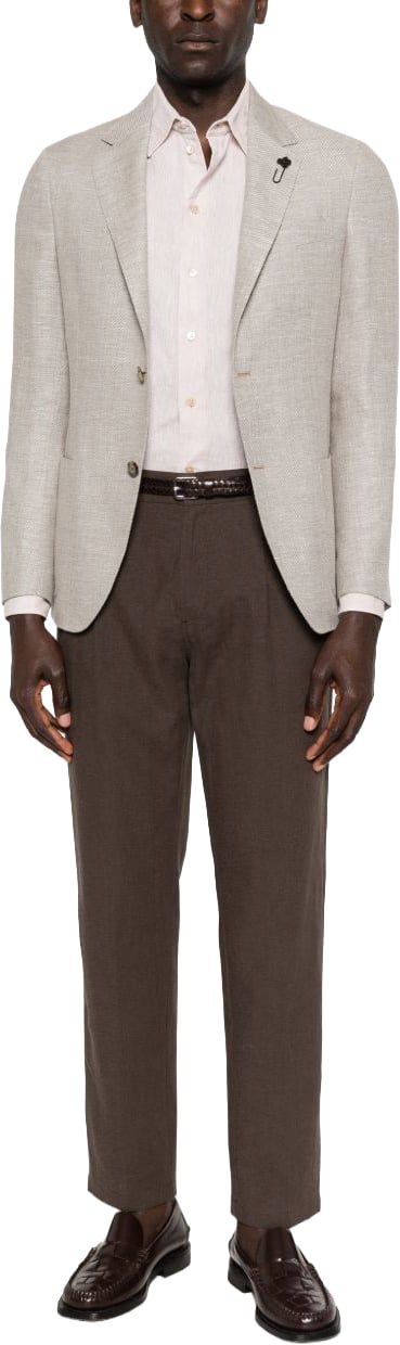 Emporio Armani Shirts Beige Wit