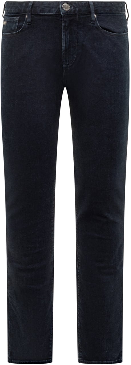 Emporio Armani Emporio Armani Jeans Dritti in Denim Scuro Navy