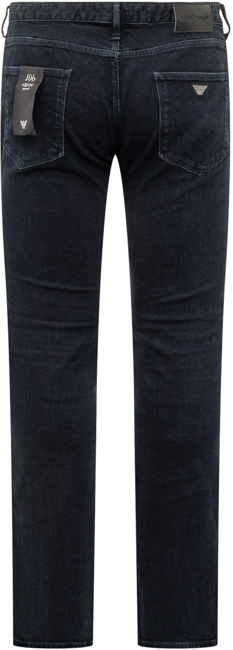 Emporio Armani Emporio Armani Jeans Dritti in Denim Scuro Navy
