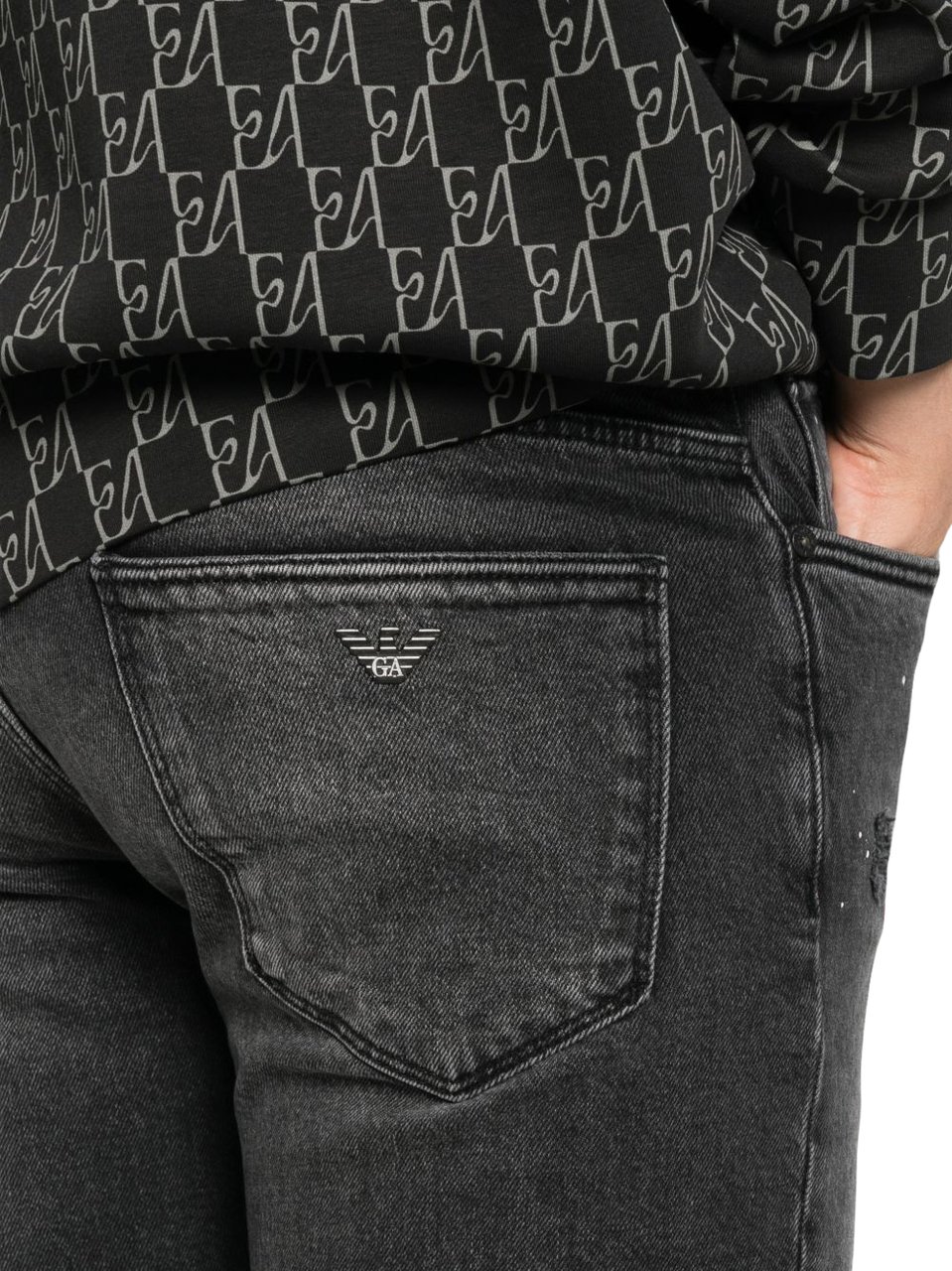 Emporio Armani Jeans Black Donkergrijs
