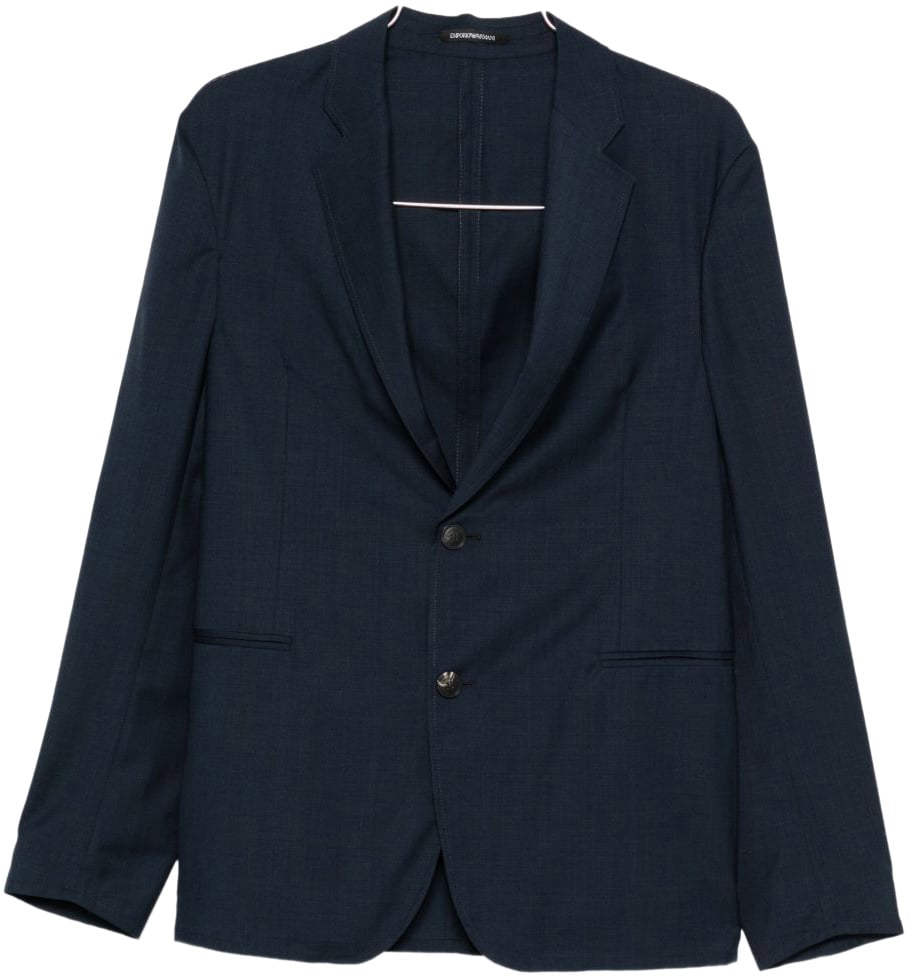 Emporio Armani Jackets Blue Blauw