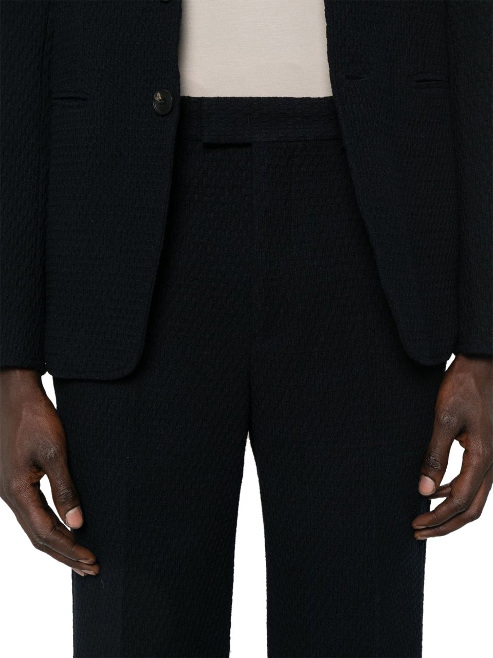 Emporio Armani Trousers Blue Blauw