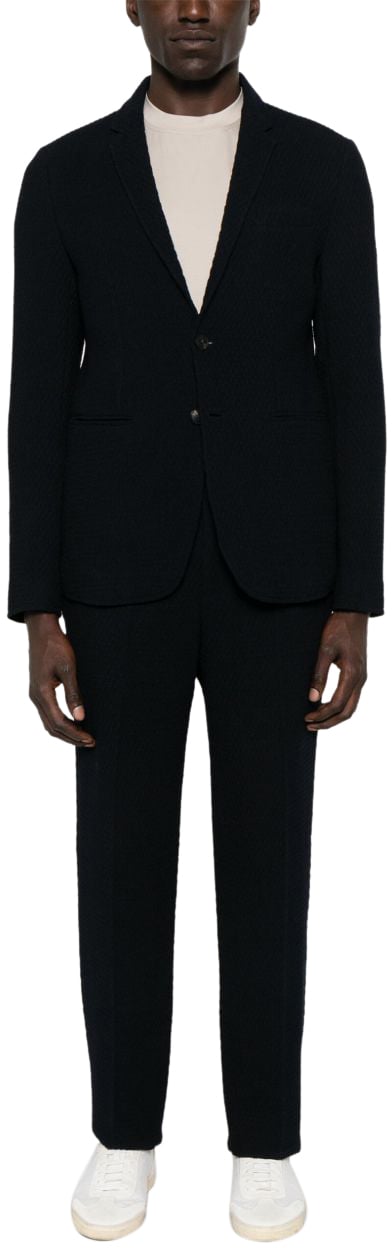 Emporio Armani Trousers Blue Blauw