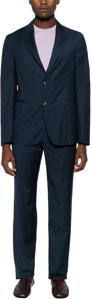 Emporio Armani Trousers Blue Blauw