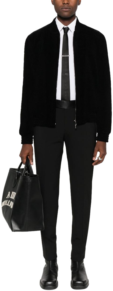 Emporio Armani Coats Black Zwart