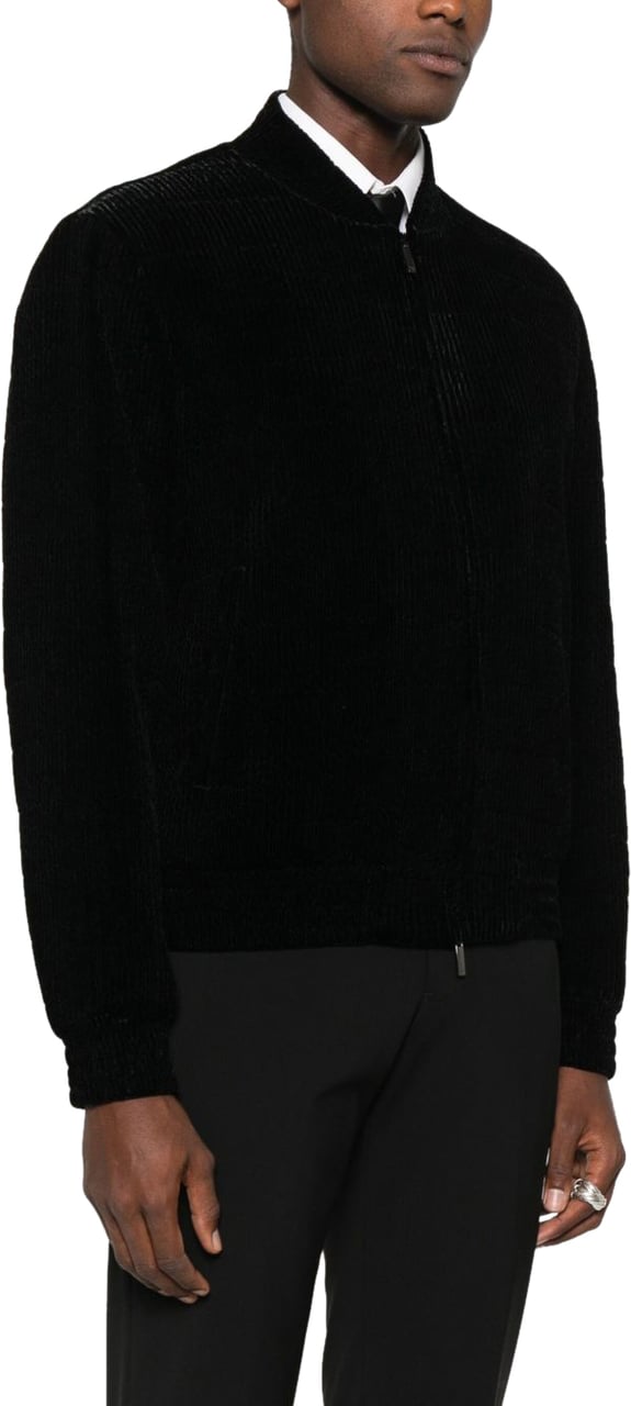 Emporio Armani Coats Black Zwart