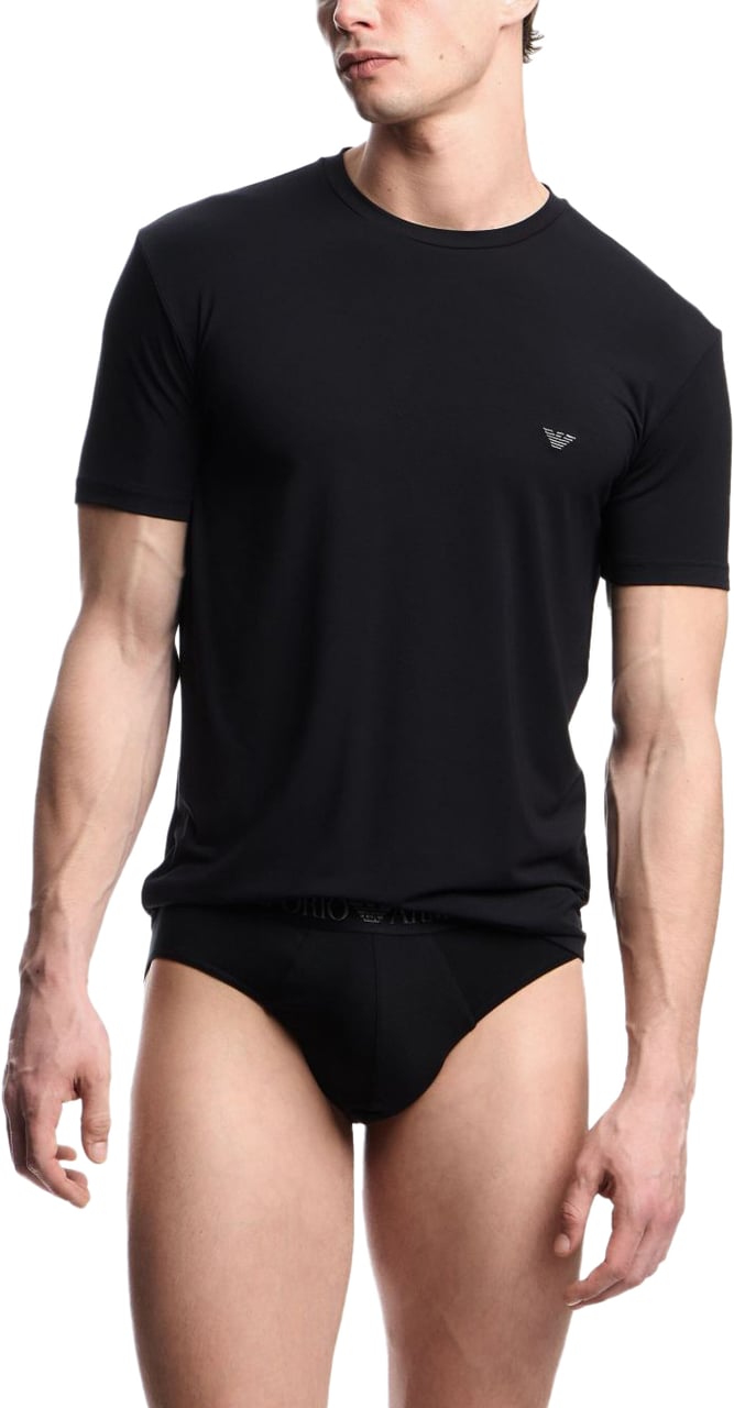 Emporio Armani T-Shirts And Polos Black Zwart
