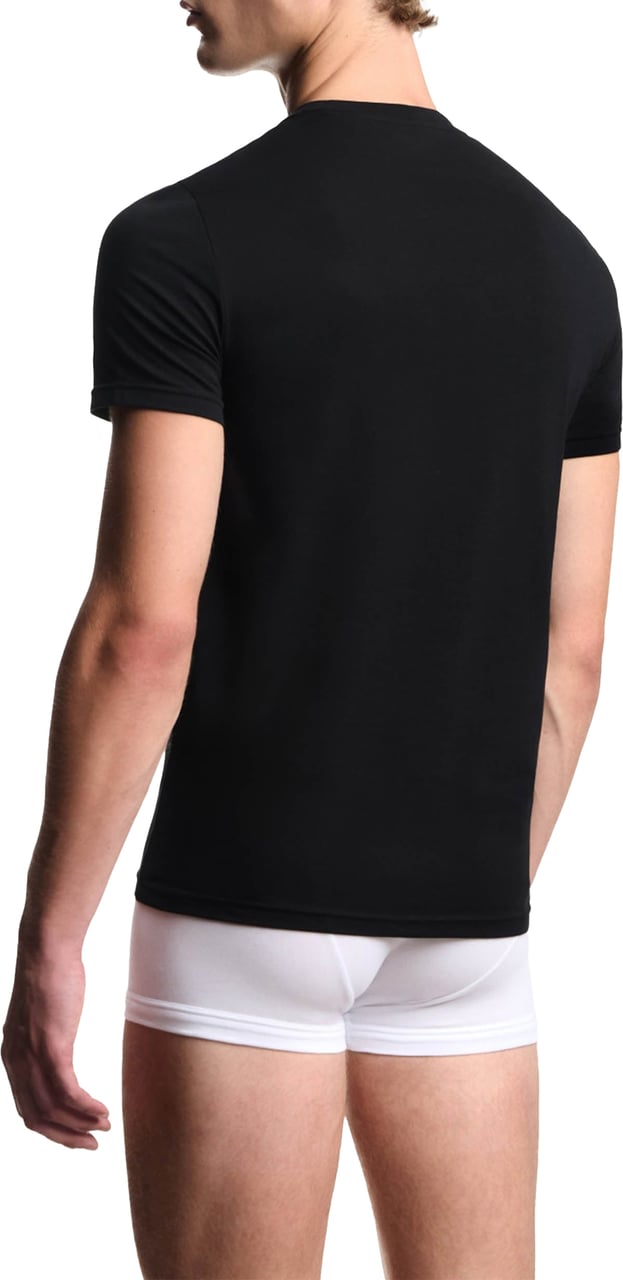 Emporio Armani T-Shirts 2-Pack Zwart