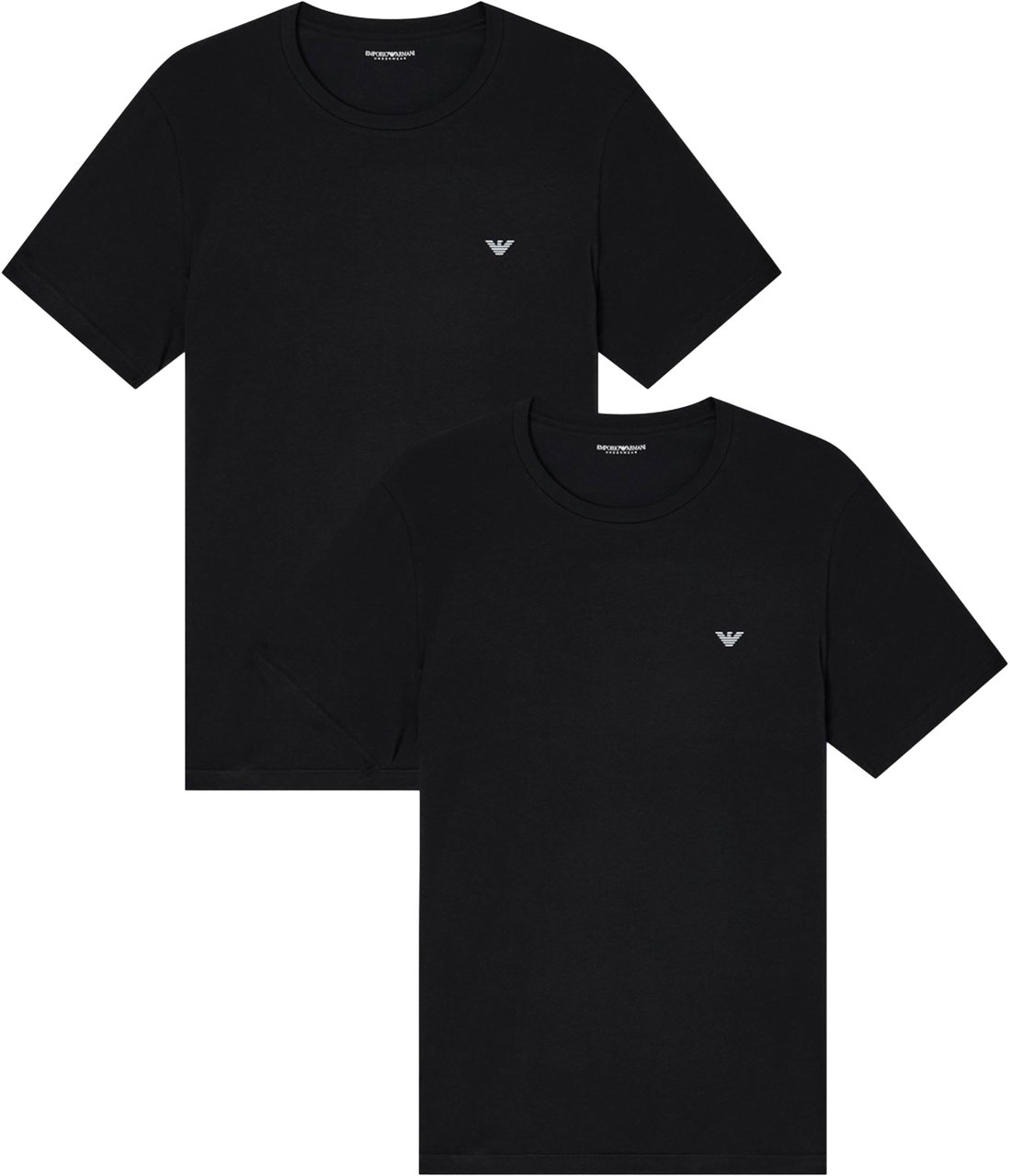 Emporio Armani T-Shirts 2-Pack Zwart