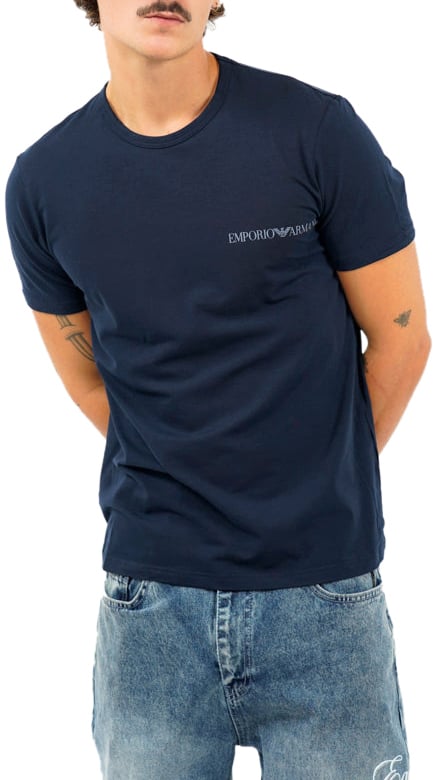 Emporio Armani T-Shirts 2-Pack Blauw