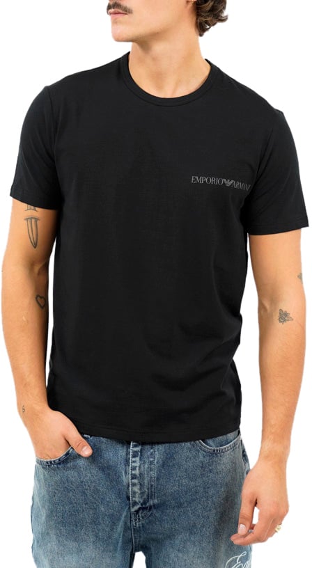 Emporio Armani T-Shirts 2-Pack Zwart