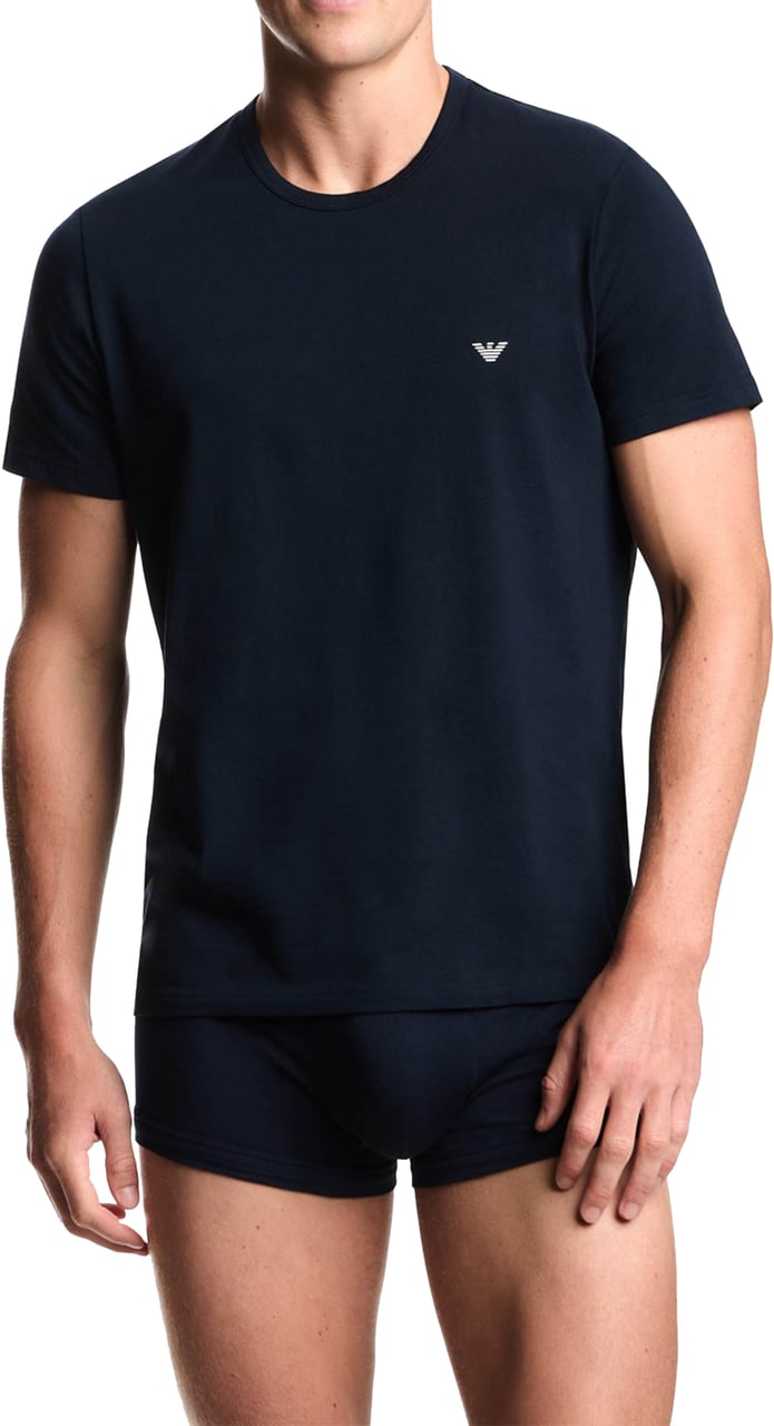 Emporio Armani T-Shirts 2-Pack Blauw