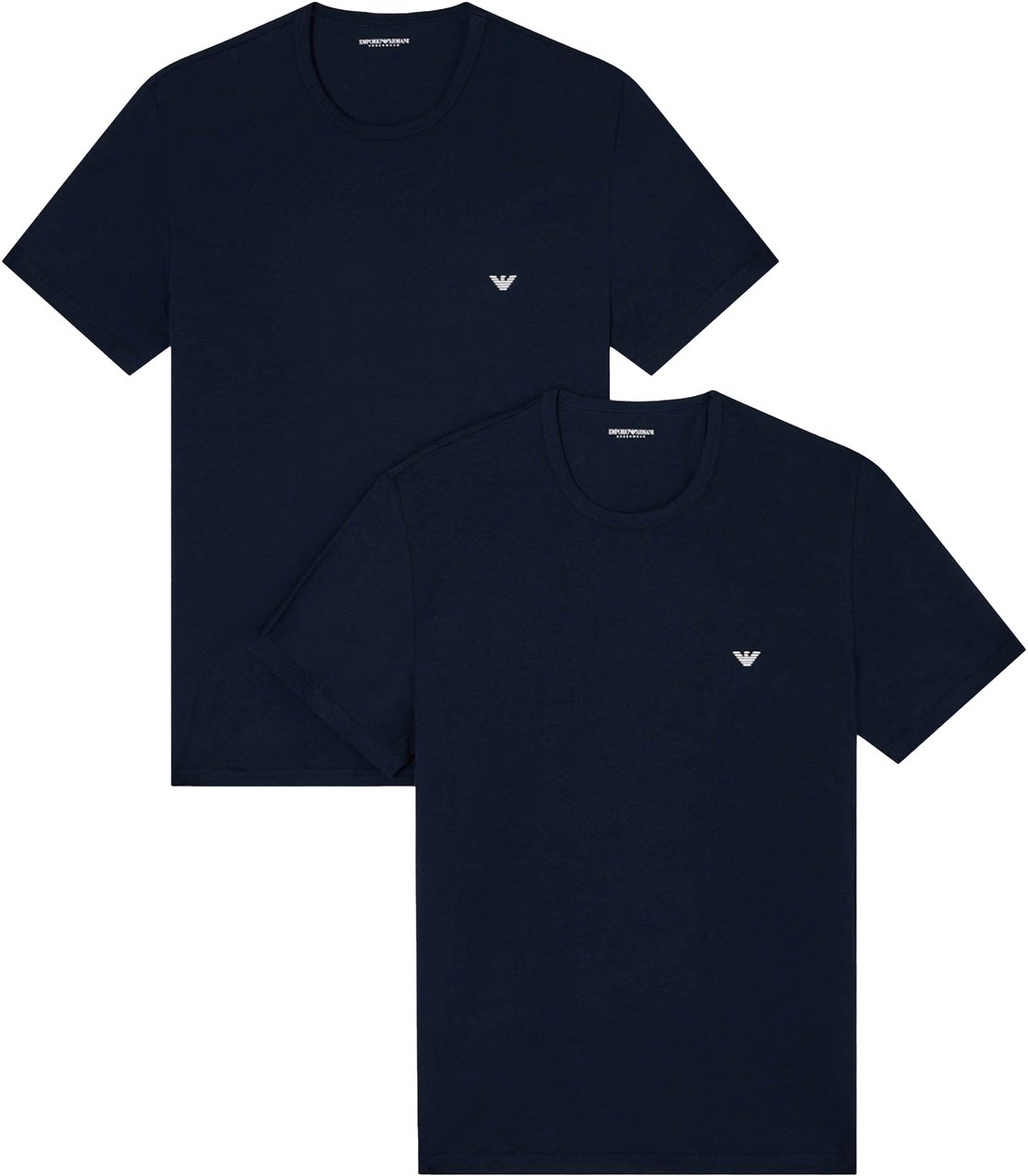 Emporio Armani T-Shirts 2-Pack Blauw