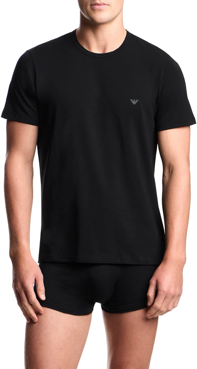 Emporio Armani T-Shirts 2-Pack Zwart