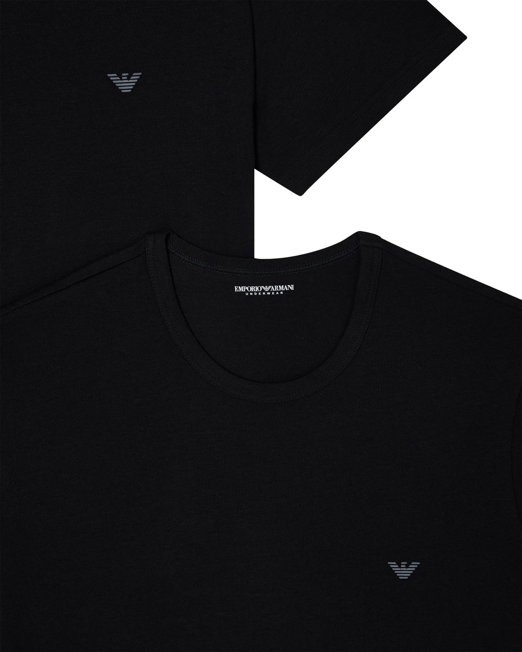 Emporio Armani T-Shirts 2-Pack Zwart