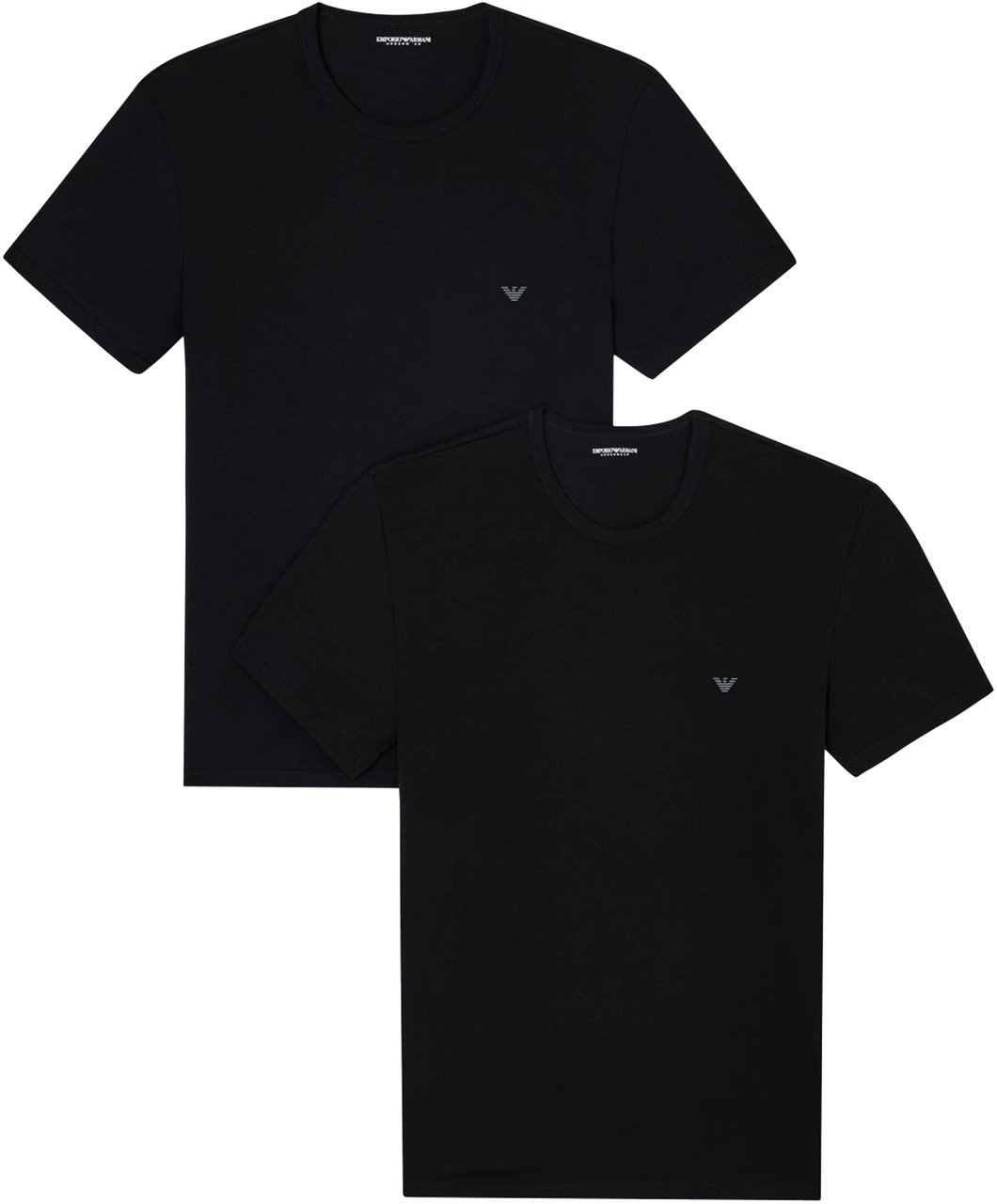 Emporio Armani T-Shirts 2-Pack Zwart
