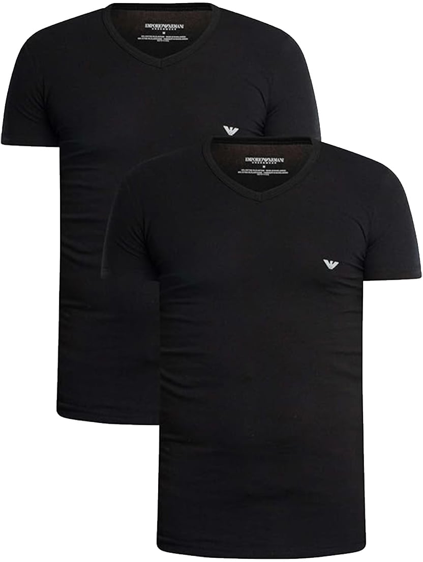 Emporio Armani T-Shirts And Polos Black Zwart