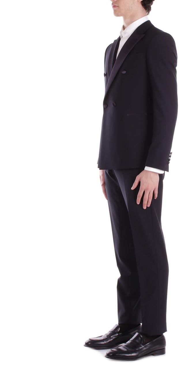 Emporio Armani Dresses Nero Antracite Zwart