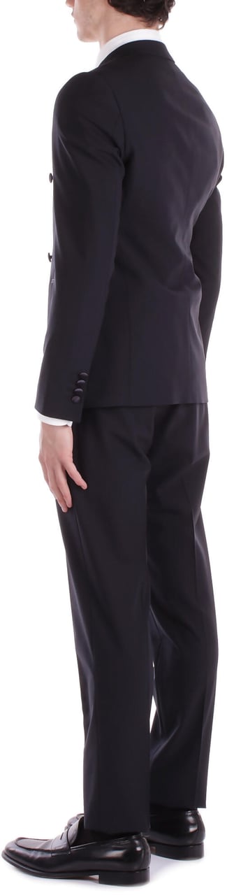 Emporio Armani Dresses Nero Antracite Zwart
