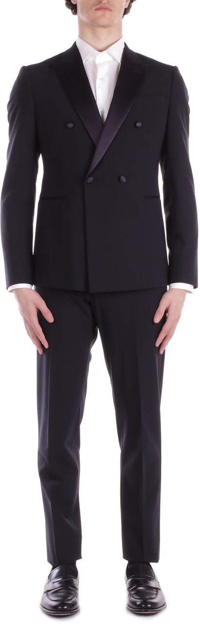 Emporio Armani Dresses Nero Antracite Zwart