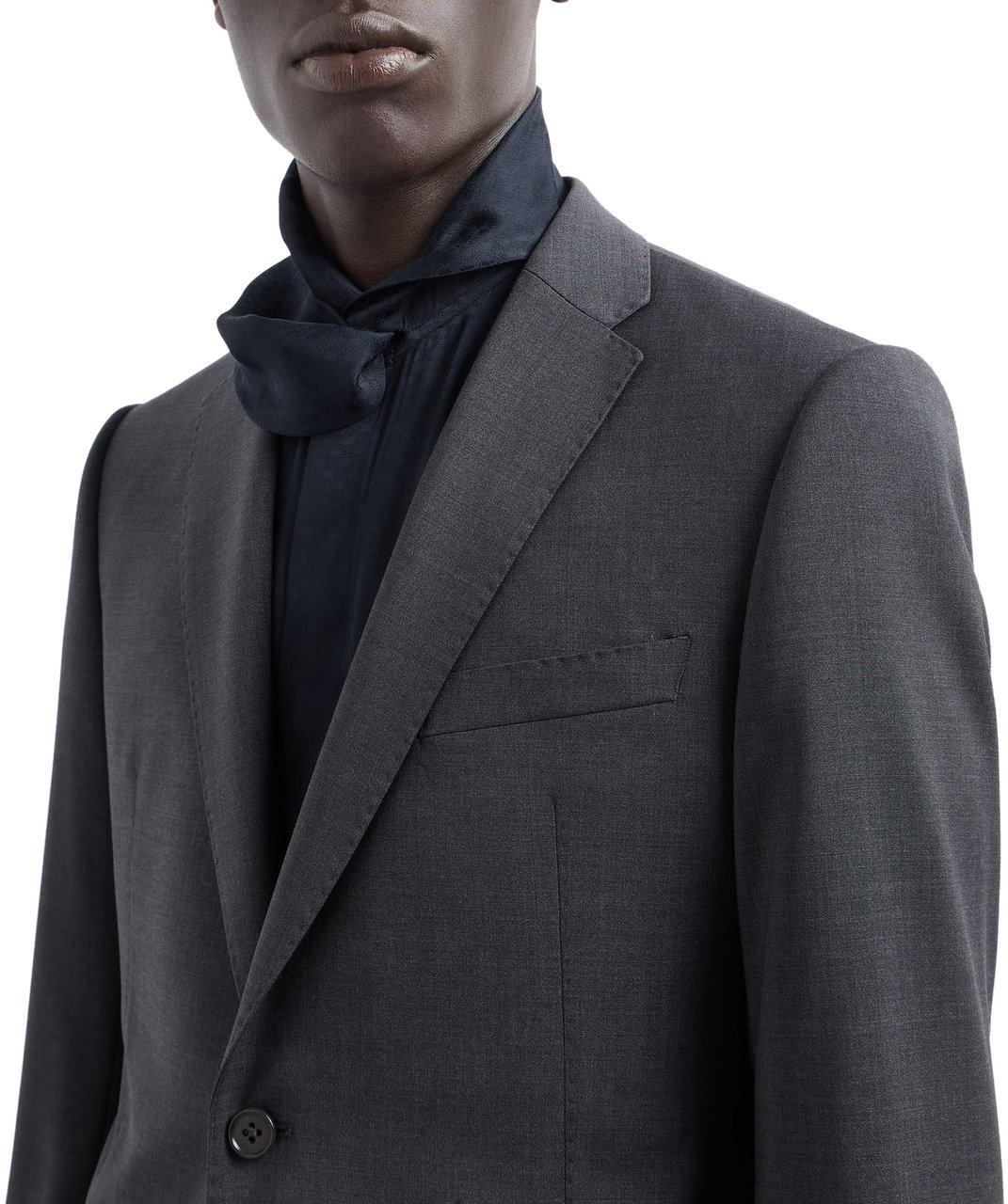 Emporio Armani Dresses Dark Grey Melange Grijs