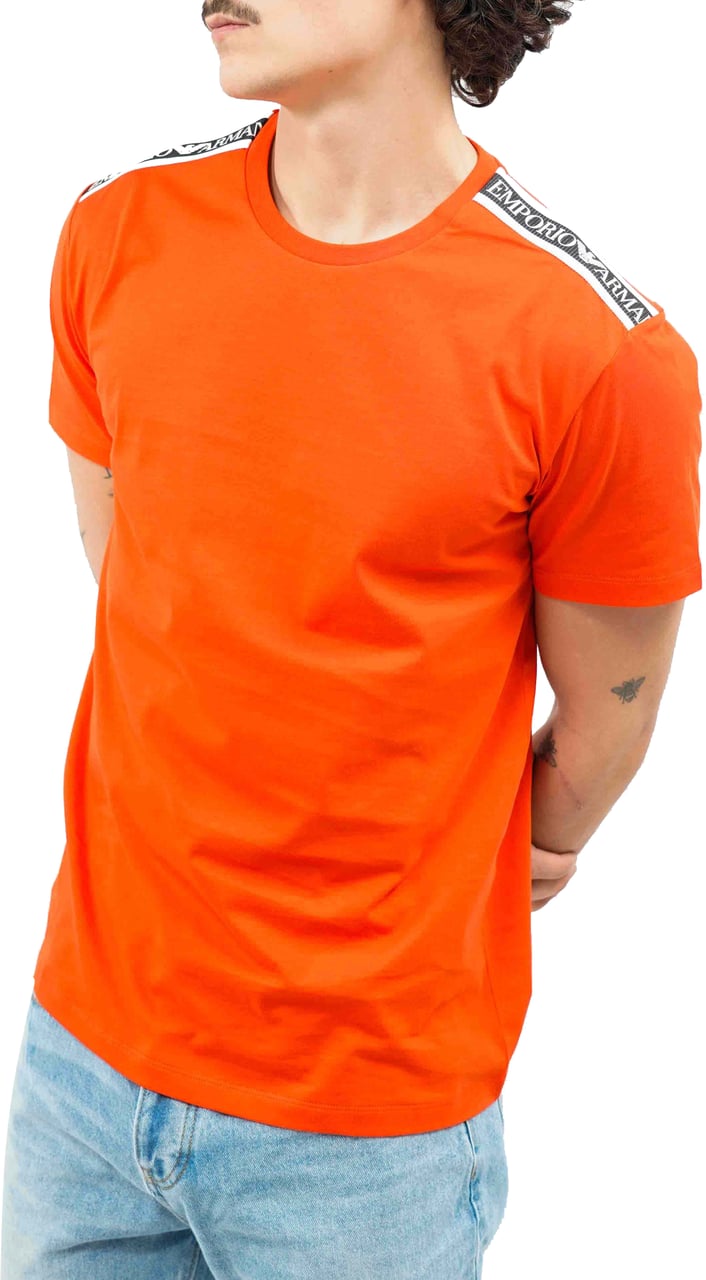 Emporio Armani Man Jersey T-Shirt Beachwear Rood