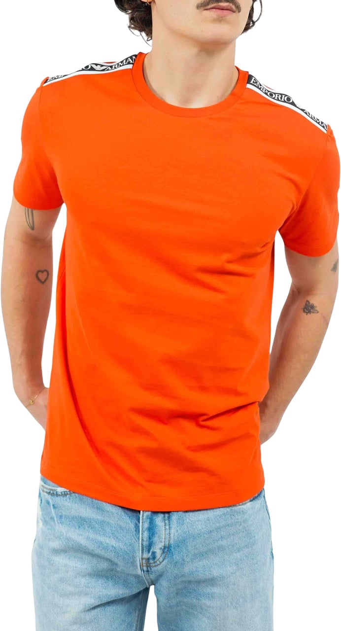 Emporio Armani Man Jersey T-Shirt Beachwear Rood